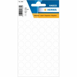 HERMA Multi-purpose labels / colour dots, Ø 13mm selbstklebendes Etikett Kreis Permanent Weiß 240 Stück[e] 
