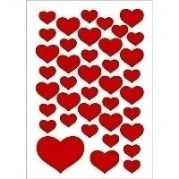 HERMA DECOR stickers small hearts 3 sheets selbstklebendes Etikett 