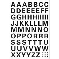 HERMA Letters 10mm A-Z weatherproof film black 1 sheet Selbstklebendes Symbol 