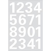 HERMA Numbers 25mm 0-9 weatherproof film white 1 sheet Selbstklebendes Symbol 