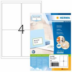 HERMA Adressetiketten Premium A4 99.1x139 mm weiß Papier matt 400 St. 