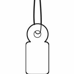 HERMA Hängeetiketten 10x22 mm mit Faden weiß 1000 St. 