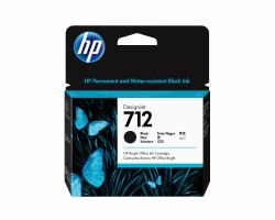 HP 712 Schwarz DesignJet Druckerpatrone, 80 ml 