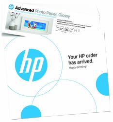 HP Advanced Fotopapier, glänzend, 29,48 kg, 101 x 305 mm [4 x 12 Zoll], 10 Blatt 