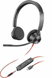HP Blackwire 3325 Stereo USB-C - Headset +3.5mm Plug +USB-C/A - Adapter