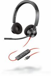 HP Poly Poly 3320 Kopfhörer Kabelgebunden Kopfband Anrufe/Musik USB Typ-C Schwarz 
