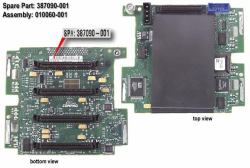 HPE 4-Slot SCSI drive simplex backplane board Slot Expander 