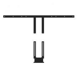 Hagor 2287 Montage-Kit Schwarz 