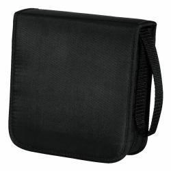 Hama CD Wallet Nylon 40, black 50 Disks Schwarz 