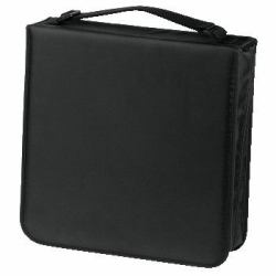 Hama CD Wallet Nylon 208, black 208 Disks Schwarz 