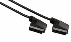 Hama 3.00m Scart SCART-Kabel 3 m SCART [21-pin] Schwarz 