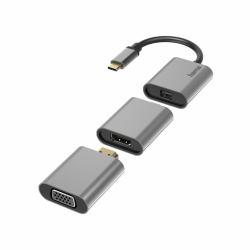 Hama 00200306 USB-Grafikadapter 4096 x 2160 Pixel Grau 