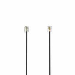 Hama 00201137 Telefonkabel 3 m Schwarz 
