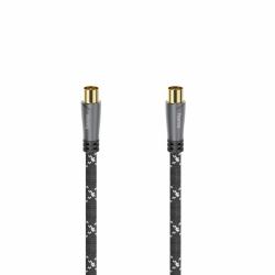 Hama 00205071 Koaxialkabel 3 m Koaxial Schwarz, Grau 