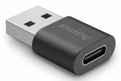 Hama USB-Adapter, USB-A-Stecker - USB-C-Buchse, USB 3.2 Gen2, 10 Gbit / s 