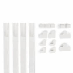 Hama 00221017 Kabel-Organizer Universal Kabelkanal Weiß 4 Stück[e] 