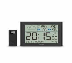 Hama 00222216 Digitale Wetterstation Schwarz Akku 