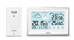 Hama 00222228 Digitale Wetterstation Weiß Akku 