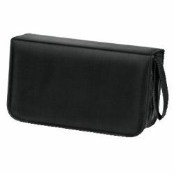 Hama CD Wallet Nylon 120, black 120 Disks Schwarz 