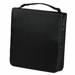 Hama CD Wallet Nylon 160, black 160 Disks Schwarz 