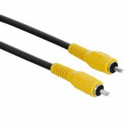 Hama Video Connecting Cable RCA [phono] Plug - RCA [phono] Plug, 3 m Composite-Video-Kabel Schwarz 