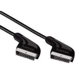 Hama Connecting Cable Scart Plug - Plug, 4 m SCART-Kabel SCART [21-pin] Schwarz 