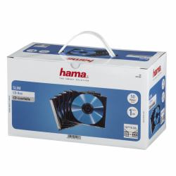 Hama CD Slim Jewel Case, pack 50 Pcs 1 Disks Transparent 