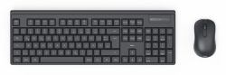 Hama WKM-100 Tastatur Maus enthalten Universal RF Wireless QWERTY UK International Schwarz  - UK version