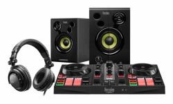 Hercules DJLearning Kit MK2 Digital Vinyl System [DVS] Scratcher 2 Kanäle Schwarz 