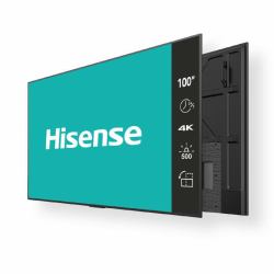Hisense 100BM66D Signage-Display 2,54 m [100"] LED WLAN 500 cd/m² 4K Ultra HD Schwarz 24/7 