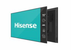 Hisense 75DM66D Signage-Display 190,5 cm [75"] LED WLAN 500 cd/m² 4K Ultra HD Schwarz Eingebauter Prozessor Android 11 24/7 