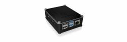 ICY BOX IB-RP110, Gehäuse für Raspberry Pi® 4, Alu Deckel und Seitengitter 