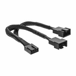 InLine Y-Kabel für Lüfter PWM, 4pol Molex 1 Stecker / 2 Buchse, 0,15m 
