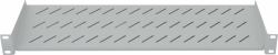 Intellinet 19" Fachboden zur Frontmontage, 1 HE, Montage an den beiden vorderen Profilschienen, 150 mm Tiefe, grau 