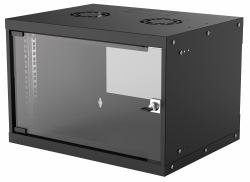 Intellinet 19" Wandverteiler, Basic Line, 6 HE, 353 [H] x 540 [B] x 400 [T] mm, Flatpack, Schutzklasse IP20, schwarz 