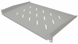 Intellinet 19" Fachboden zur Frontmontage, 1 HE, Montage an den beiden vorderen Profilschienen, 350 mm Tiefe, perforiert, grau 