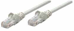 Intellinet Premium Netzwerkkabel, Cat6, U/UTP, 100% Kupfer, Cat6-zertifiziert, RJ45-Stecker/RJ45-Stecker, 5,0 m, grau 