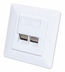 Intellinet 771900 Steckdose 2 x RJ-45 Weiß 