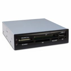 Inter-Tech CI-02 Kartenleser USB 2.0 Eingebaut Schwarz 