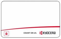 KYOCERA 870LS95025 Blanko-Plastikkarte 