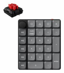 Keychron K0 Max QMK Numerische Tastatur Universal Bluetooth/USB/RF Wireless Schwarz, Grau 