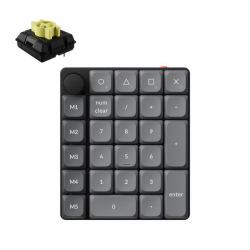 Keychron K0 Max QMK Numerische Tastatur Universal Bluetooth/USB/RF Wireless Schwarz, Grau 