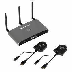 Kindermann KLICK & SHOW K-FX HDMI Kit, Drahtlos-Conferencing System, mit 2 HDMI Transmittern 