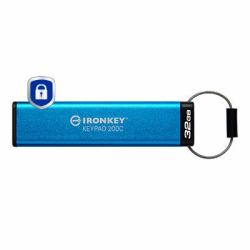 Kingston Technology IronKey 32GB USB-C Keypad 200C, FIPS 140-3 Lvl 3 AES256 