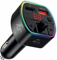 KitSound MYFM2S - Wireless to FM Audio Converter Bluetooth Schwarz 