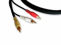 Kramer Electronics 3xRCA M/M, 4.6m Composite-Video-Kabel 4,6 m RCA Schwarz 