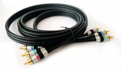 Kramer Electronics 3 RCA, 10.7m Component [YPbPr]-Videokabel 10,7 m Schwarz 