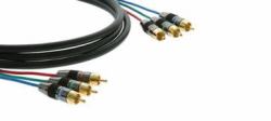 Kramer Electronics Component Cable 1.8m Component [YPbPr]-Videokabel 1,8 m 3 x RCA Schwarz 