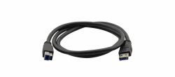 Kramer Electronics 6ft, USB3.0-A - USB3.0-B USB Kabel USB 3.2 Gen 1 [3.1 Gen 1] 1,8 m USB A USB B 5 Gbit/s Schwarz 