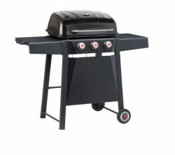 LANDMANN midas 3.0 Grill Erdgas Wagen Schwarz, Edelstahl 